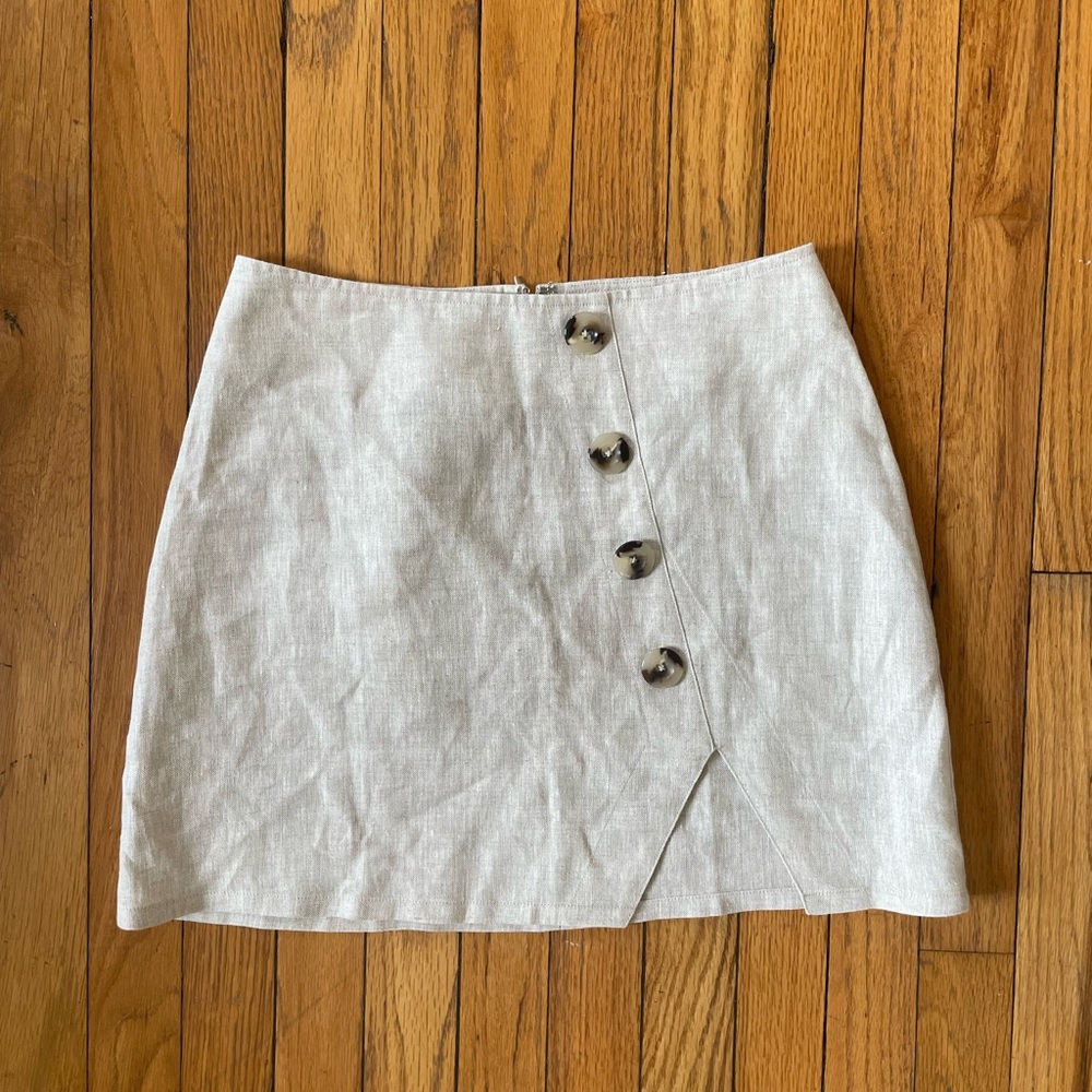 Reformation Linen Mini Skirt; Size 4; NWOT
